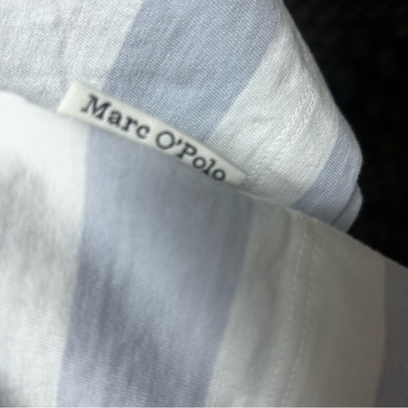 Marc O’ Polo striped cotton t-shirt size large women’s boxy blue and white - Picture 4 of 8